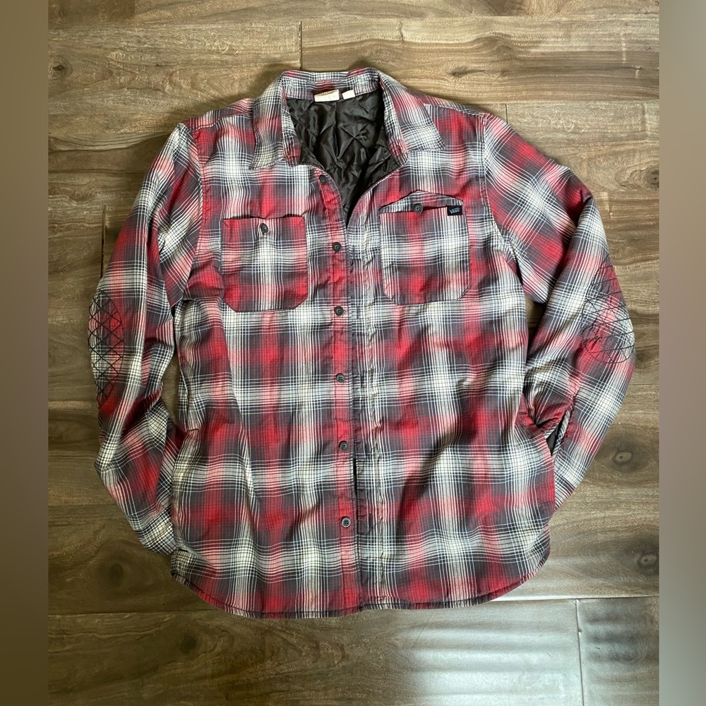 Vans insulated flannel jacket medium